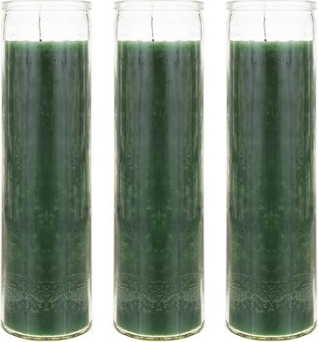 Miniatura 9 de Mega Candles 1 vela blanca sin perfume para oración devocional de 7 días, velas de cera prémium de 2 x 8 pulgadas, ideal para santuario, vigilias,