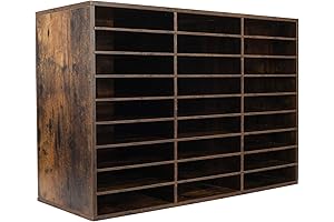 TQVAI Wood Adjustable Classroom Mailbox