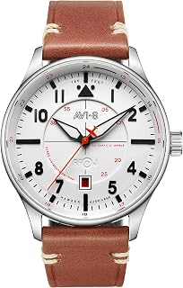 Herren 43mm Hawker Hurricane Kent Automatik Fliegeruhr mit Leder- oder Edelstahlband AV-4094