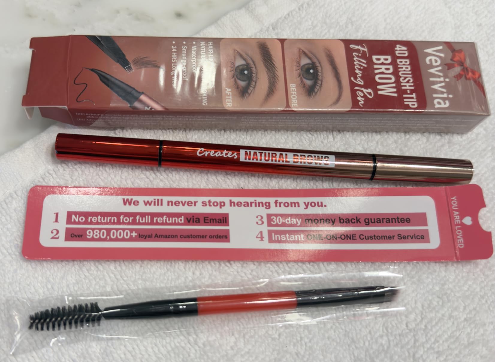 Vevivia Lighting Vevivia Eyebrow Pencils for Women - Eyebrow Pen with 4D Brush-Tip & Curved Tip for Natural Fuller-Looking Brows, Precise Hair-Like Strokes for All Brow Types, Last All-Day Eyebrow Makeup, Dark Brown