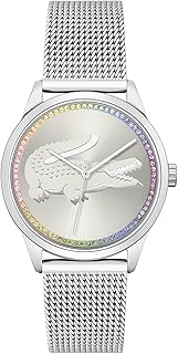 Lacoste 2001259 Lifestyle Women's Stainless Steel Case and Mesh Bracelet Watch Color: Silver