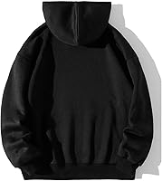 Vista 2 de Hoodie Sweatshirts for Men Long Sleeve Midweight Baggy Tops with Hood Stylish Loose Fit Stretch Pullover