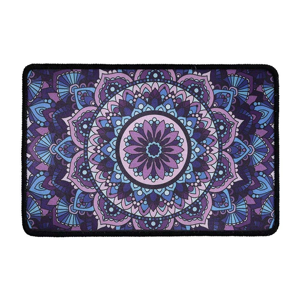 chaqlin Mandala Lotus Doormat for Living Room, Bathroom, Kitchen, Indoor Outdoor Mats Non Slip Floor Carpets Boho Style Door Mats Anti-Skid Bathroom Shower Mat