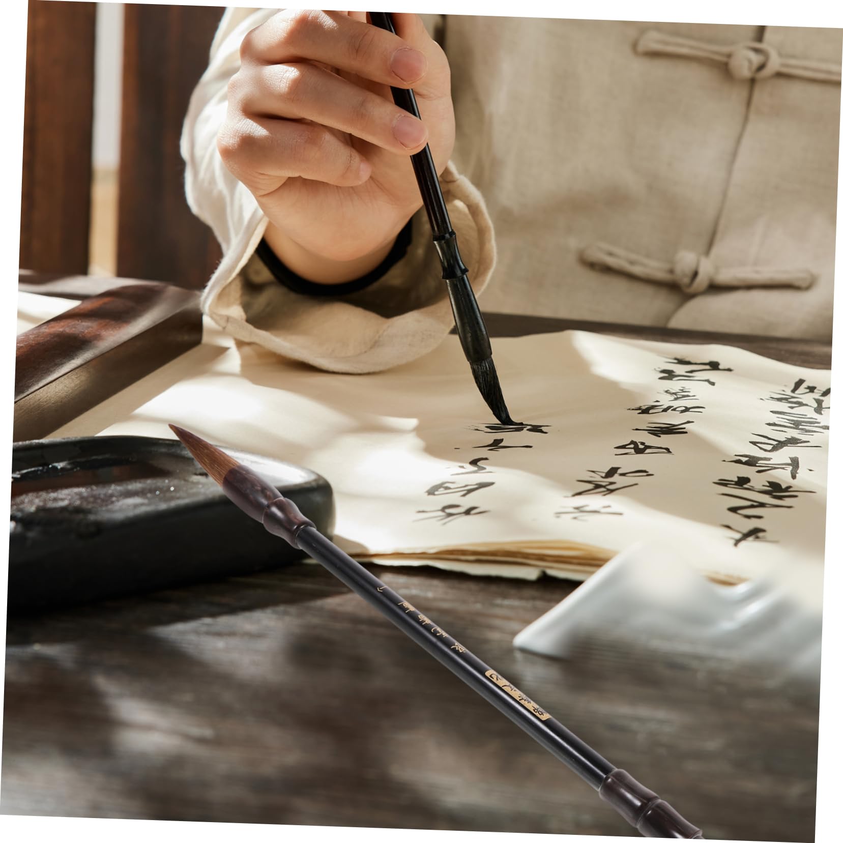 Uonlytech 3 Pezzi Pennello Per Calligrafia Cinese Pennello Per Calligrafia Cinese Per ia e Per ia e Strumenti Per ia E Pittura