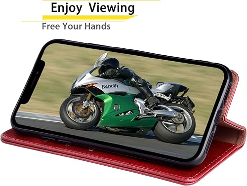 Miniatura 6 de SUANPOT Funda de piel tipo cartera para iPhone 11 Pro Max de 6.5 pulgadas con bloqueo RFID, soporte para tarjetas de crédito, funda de teléfono con