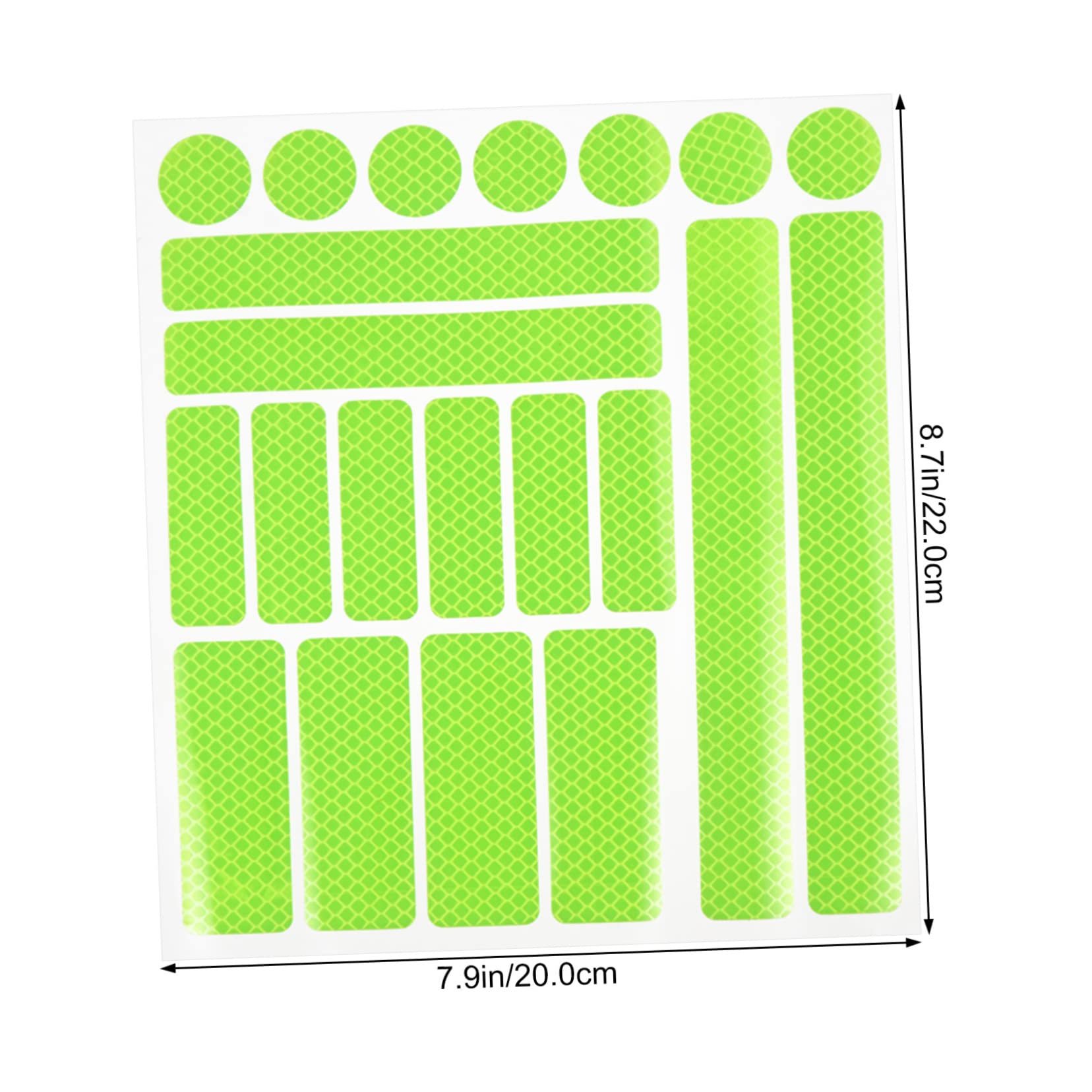 Kisangel 1 Sheet Cycling Reflective Stickers for Enhanced Night Safety Self Adhesive Bike Security Strips for DIY Decoration and Easy Installation