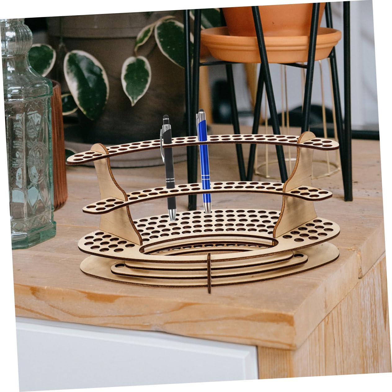SHINEOFI 3 Sätze Stifthalter Aus Holz Schreintischorganizer Schreibtisch Organiser Stifteschale Schreibtisch-stifte-organizer Aus Holz Stift-schreibtisch-organizer Hölzern 2 Stück * 3