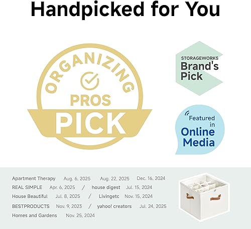 Miniatura 7 de Organizador de zapatos StorageWorks para clóset, cabe hasta 16 pares, contenedores de almacenamiento para zapatos con divisores ajustables y Beige