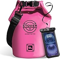 Vista 29 de STOVER 5/10/25/30/40/55L Waterproof Dry Bag- Roll-Top Backpack w/Phone Case- Kayaking, Hiking, Camping, Boating- Men/Women