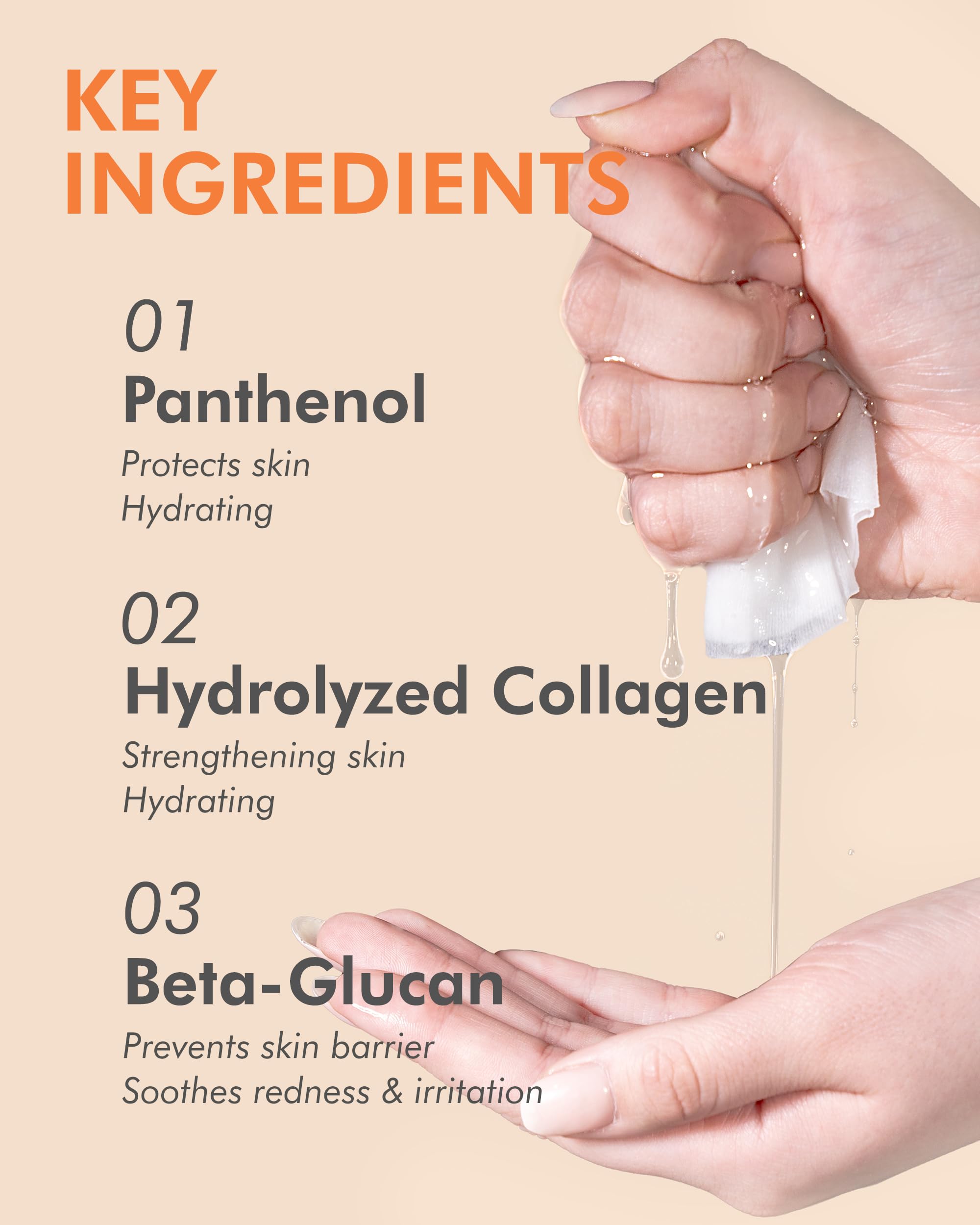 DERMAL Apricot Collagen Essence Korean Facial Mask Sheet Pack of 10 - Nourishing, Revitalizing Complexion, Skin Glow - Hypoallergenic Skin Friendly Sheet