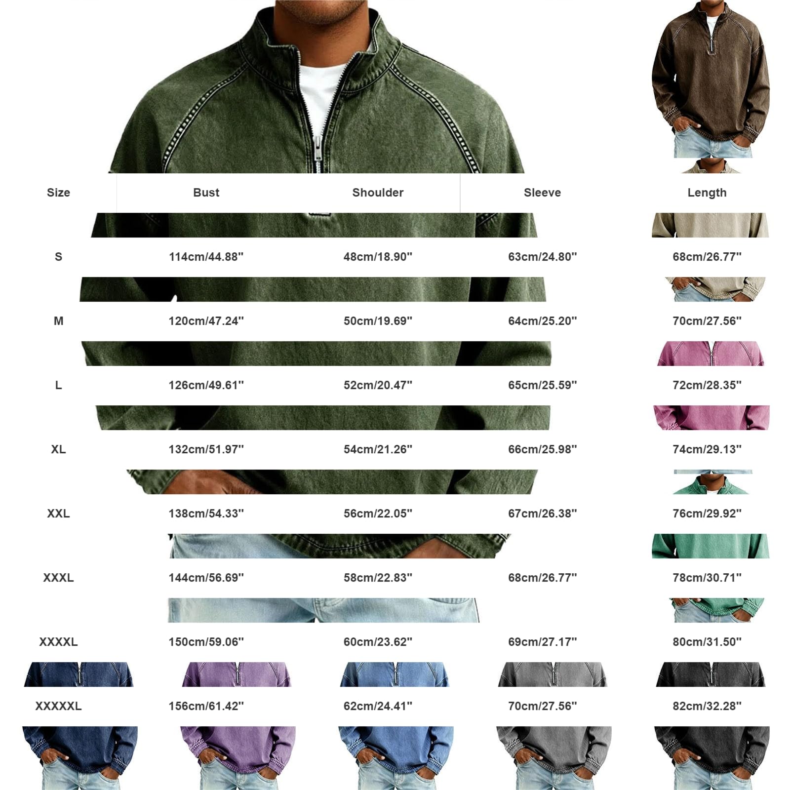 Sudadera de verano para hombre con cremallera de manga larga sudadera sin capucha para hombre de verano color liso ajuste normal solapa cremallera cómoda sudaderas deportivas frescas top