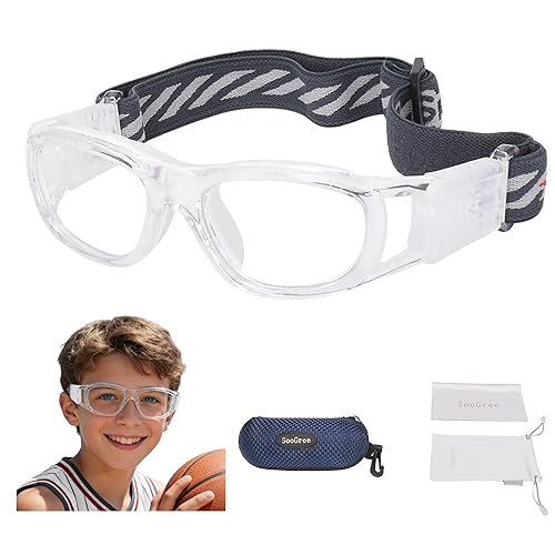 Gafas deportivas para niños «N/A», seguras para baloncesto, fútbol, entrenamiento, antivaho, 7-12