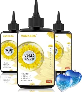 UVレジン液 低粘度 360g セット DIY アクセサリー制作 手芸用 ネックレス・イヤリング・ペンダント 紫外線硬化 刺激臭が少ない [並行輸入品]