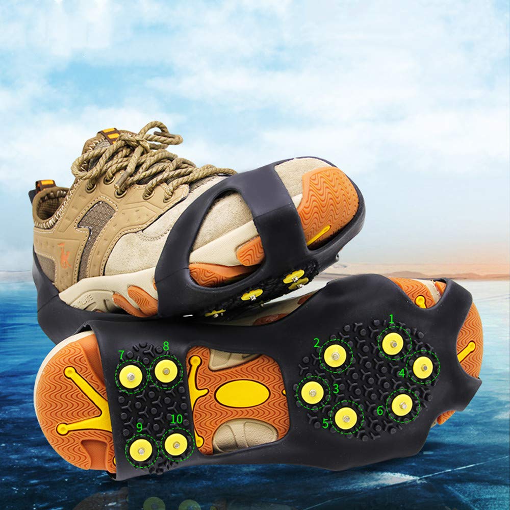 Lot de 100 crampons de rechange antidérapants pour l'hiver et la randonnée