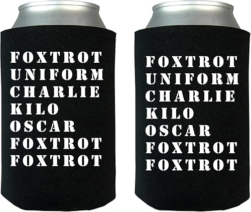 Miniatura 2 de Rogue River Tactical Funny Joke Militar Veterano Foxtrot Off, paquete de bandera rústica de Estados Unidos, botella de cerveza plegable, fundas