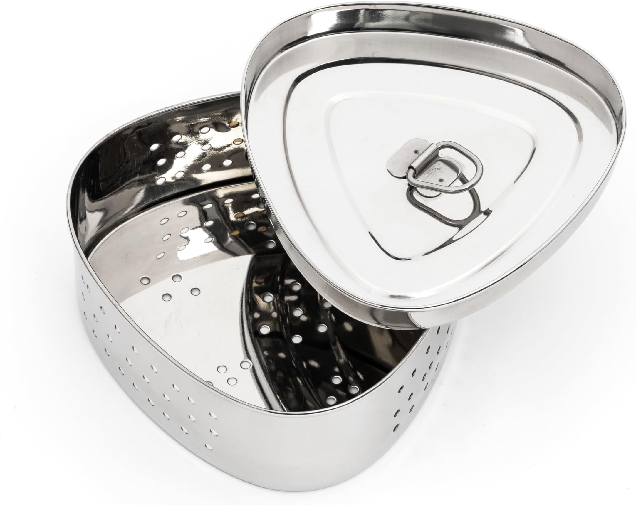 Expresso Stainless Steel Triangle Shape Paneer/Tofu Press, Silver, Square Shape, Durable, and Easy for Perfect Homemade Paneer or Tofu (700 Ml), Silver