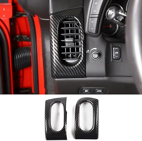 Cubierta de ventilación de aire lateral de consola central para Chevrolet Corvette C6 2005-2013, marco de cubierta de salida de aire lateral para
