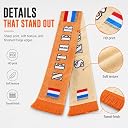 KNK 2026 Soccer Fan Scarf – Double Sided Reversible Football Supporter Scarf with Soft Velvet Feel (Netherlands) gallery image