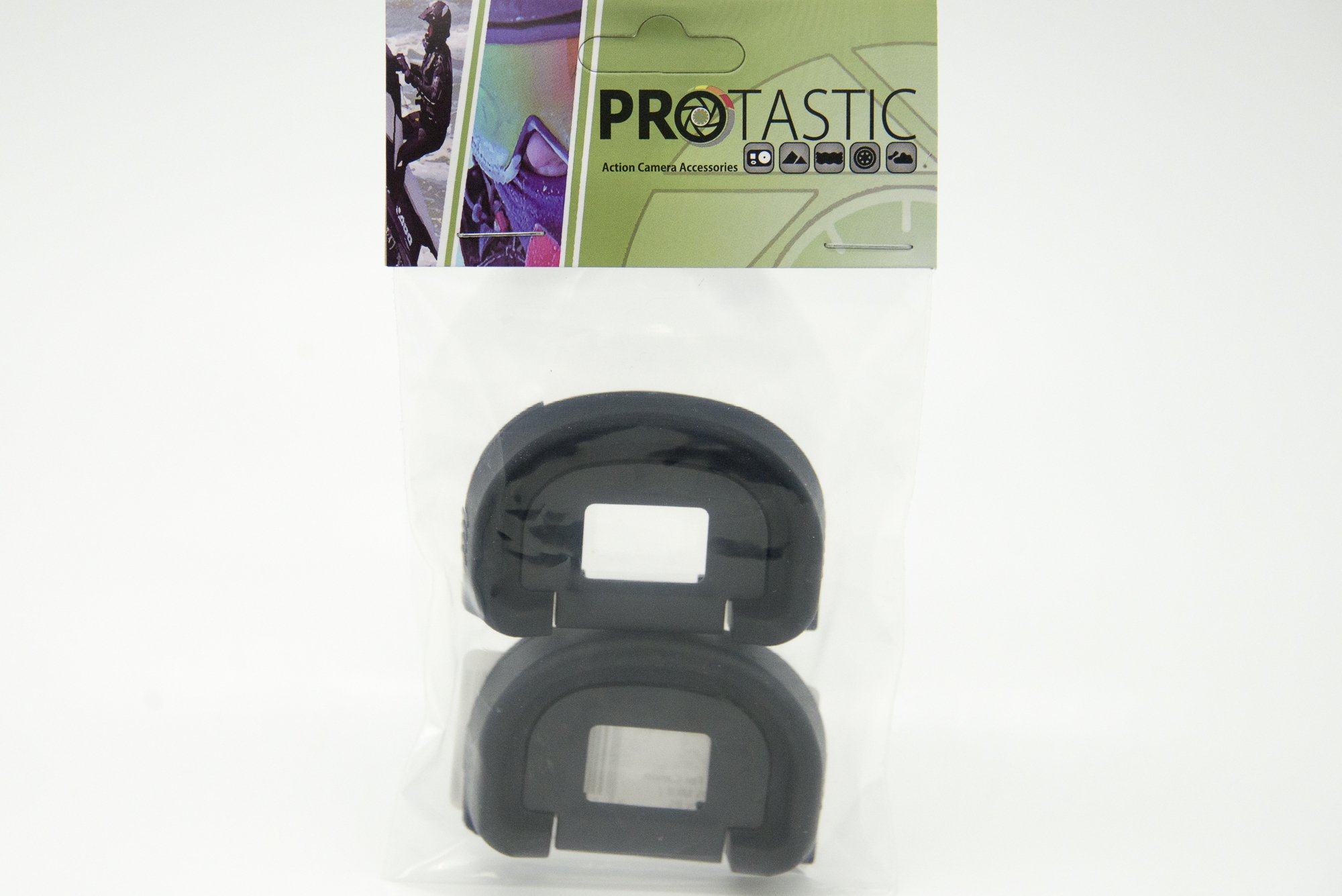PROtastic® Replacement EC-II ECII Eyecup For Canon EOS-1D / 1DS MKII / 1V / 1N HS / 1N RS (2 Pack), Black - Image 4