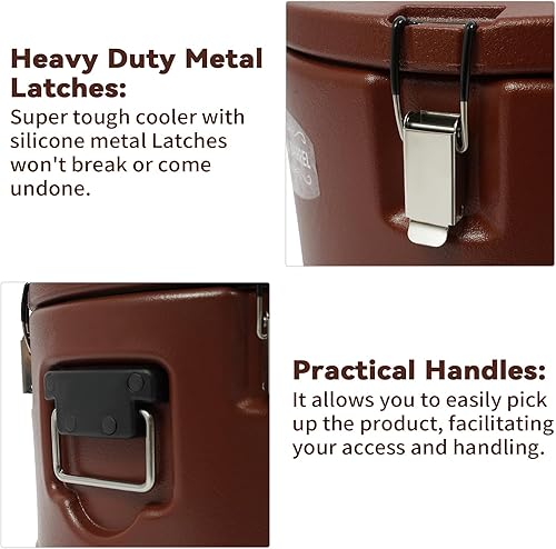 Miniatura 6 de Contenedor de sopa aislado de 21 cuartos de galón de 5.28 galones, calentador de alimentos comerciales para alimentos calientes y fríos, caja