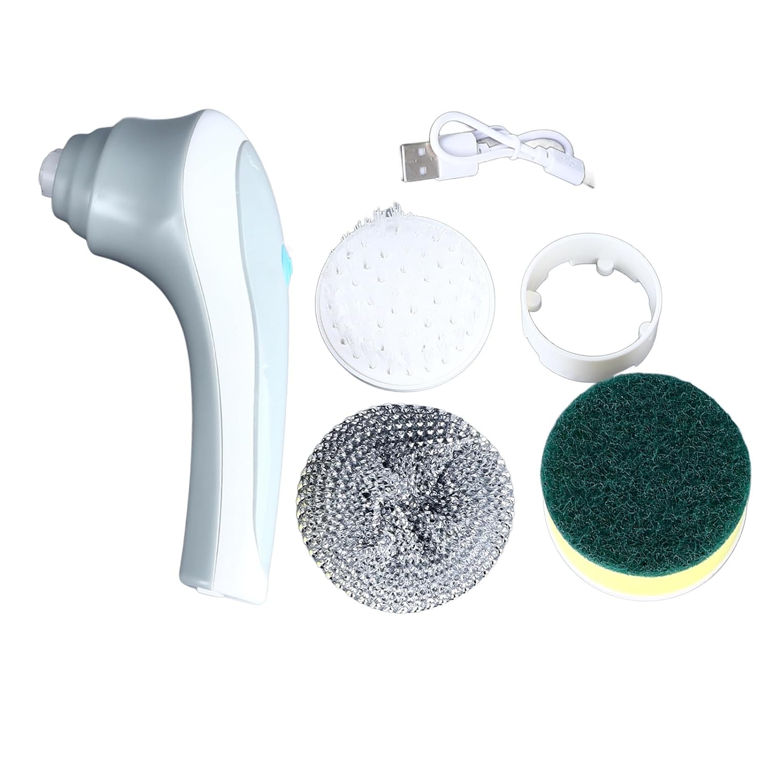 Electric Spin Scrubber, Cordless Portable Power Cleaning Brush with 3 Heads for Bathroom, Tile, Car, and Floor Cleaning