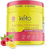 Vista 10 de Polvo de electrolitos Keto Vitals Electrolitos aptos para dietas keto con potasio, magnesio, sodio, calcio Suplemento de electrolitos keto