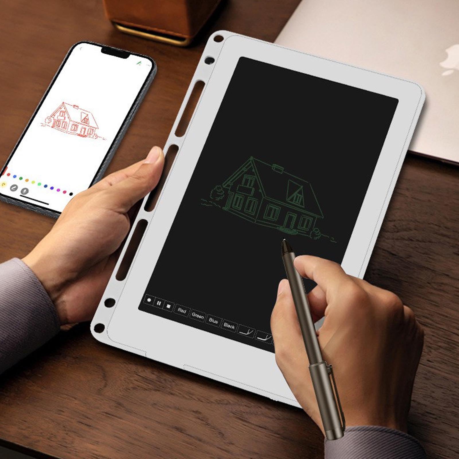 Tavoletta da Scrittura Intelligente AI con Sincronizzazione dello Schermo su Carta, Blocco Note Digitale in Tempo Reale per Studenti in Ufficio