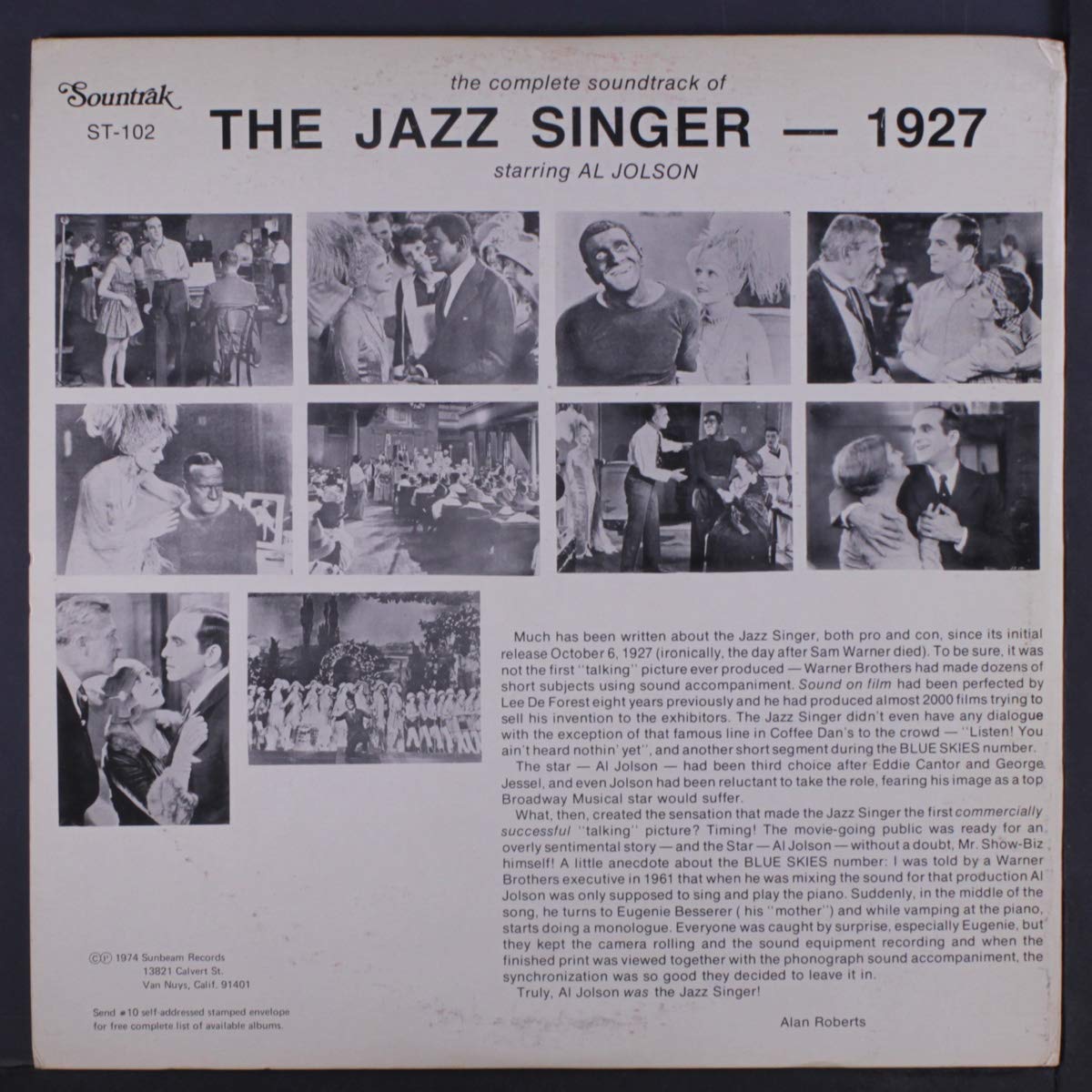 the jazz singer LP
