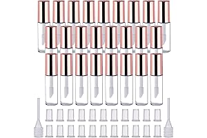 Adorable Mini Refillable Lip Gloss Containers (Rose Gold)