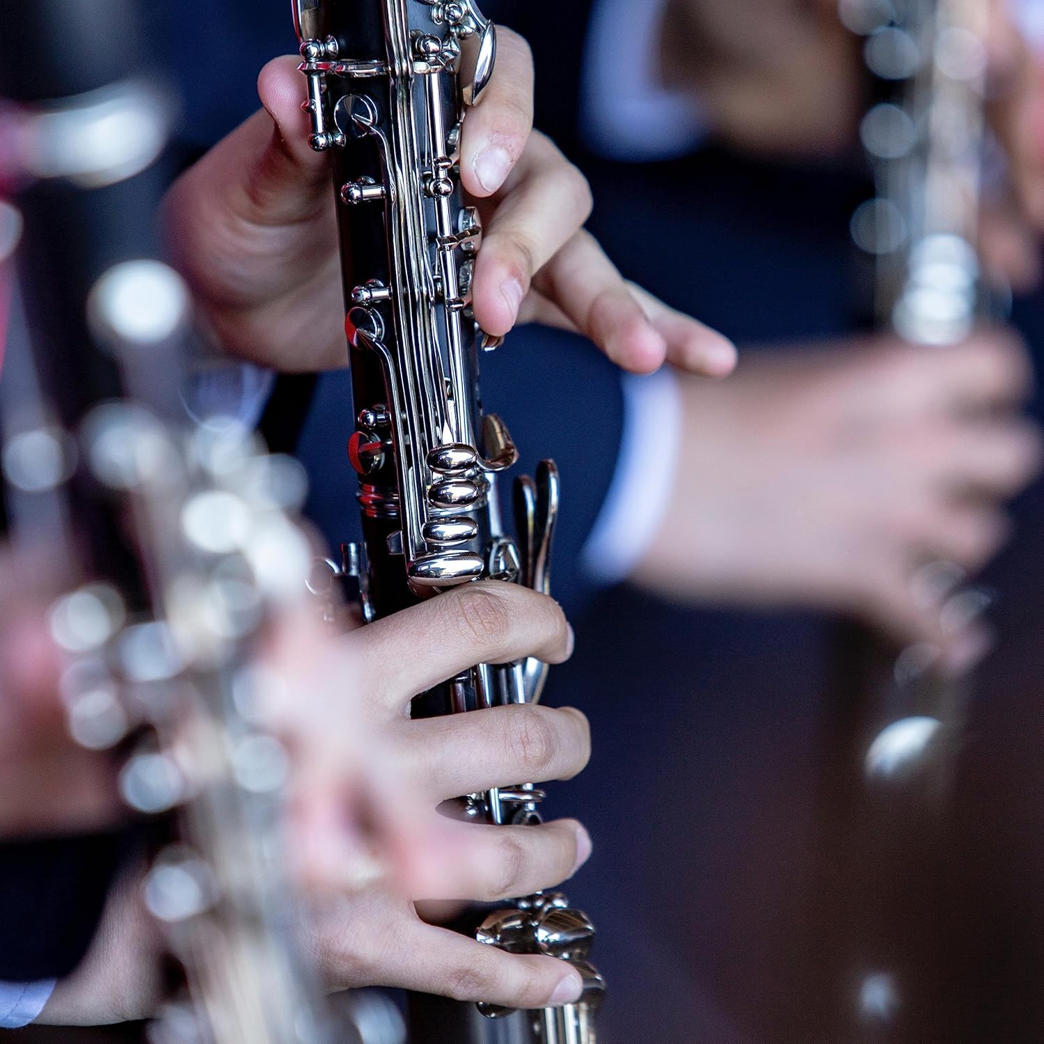 Clarinette Sib, Clarinet 17 Clés en Nickel pour Débutants, Clarinette si Bémol Professionnel ABS avec Étui Rigide, Chiffon de Nettoyage, Gants, Tournevis, Noir
