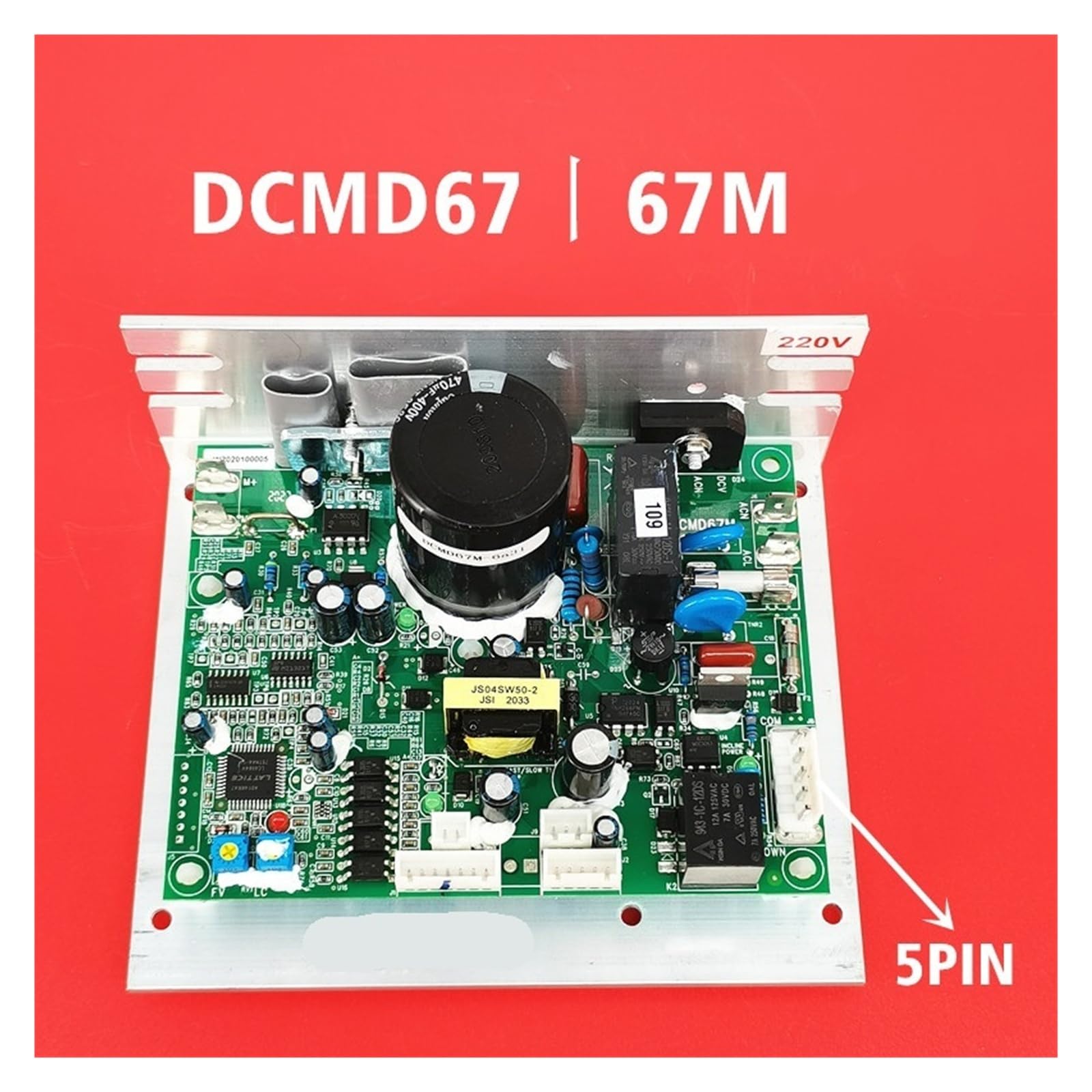 Contrôleur De Vitesse De Moteur De Tapis Roulant, Compatible for Endex, DCMD67, Compatible for DK, Tapis Roulant De Ville NB702028, Compatible for DCMD67M, Carte De Circuit Imprimé(220V,3pin)