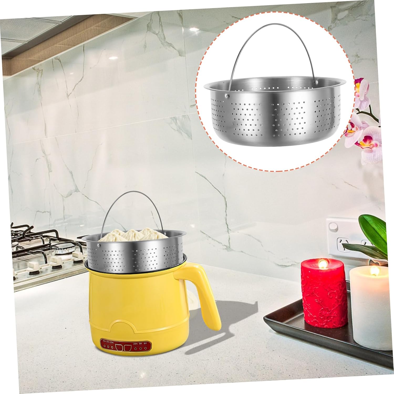 Rice Cooker Steamer Basket Steamer Insert Baskets Stainless Steel Vegetable Steaming