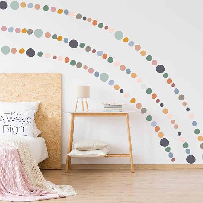300 piezas Vinilo Decorativo Boho Puntos Irregulares para Pared miniatura 6
