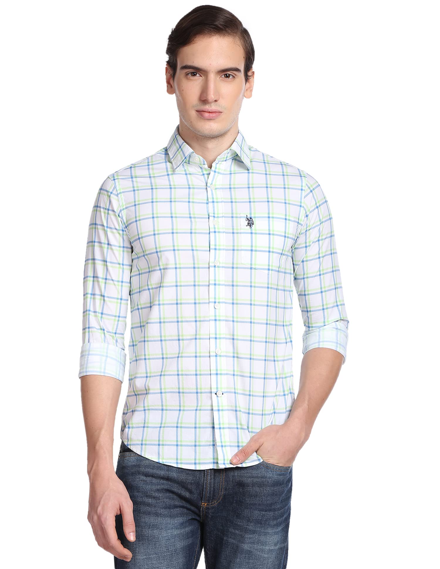 u.s. polo assn. Men's Cotton Regular Fit Shirt-picture-34