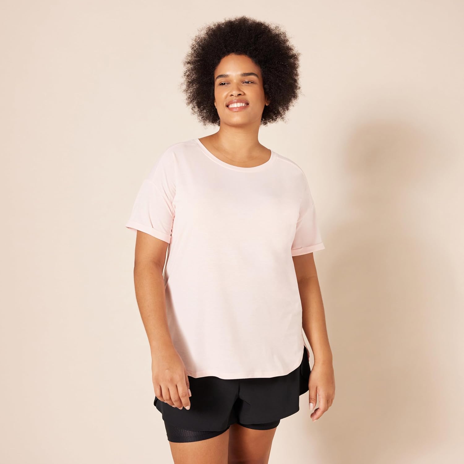 Amazon Essentials Women's Studio Relaxed-Fit Lightweight Crewneck T-Shirt (Available in Plus Size) image 4