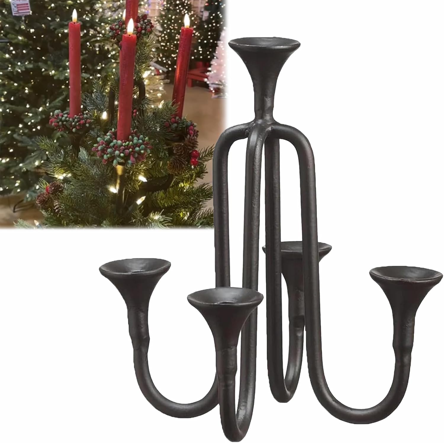 Candelabra Tree Topper, Candelabra Christmas Tree Topper