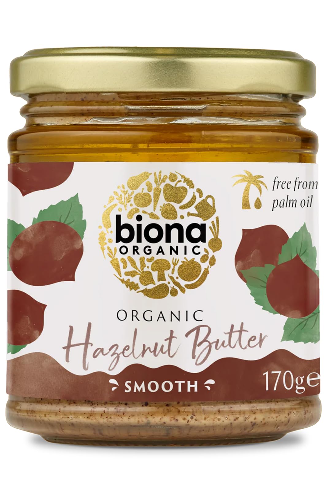 Organic Hazelnut Butter, 170 g (Pack of 1)