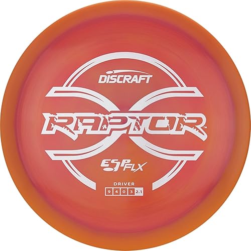Discraft Disco de golf ESP FLX Raptor de 5.64-5.86 oz de distancia