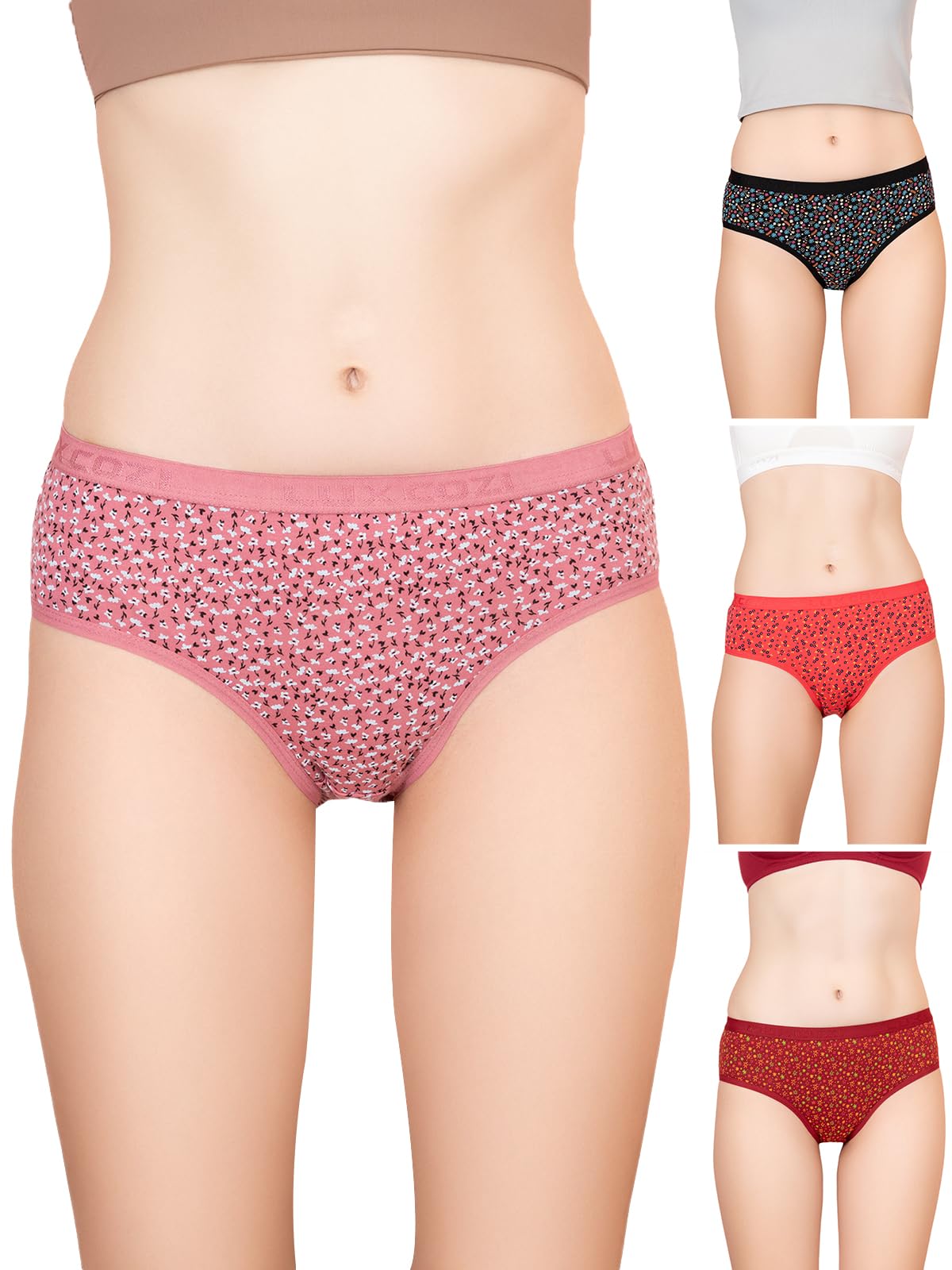 Women's Cotton Hipster Panties (Pack of 4)