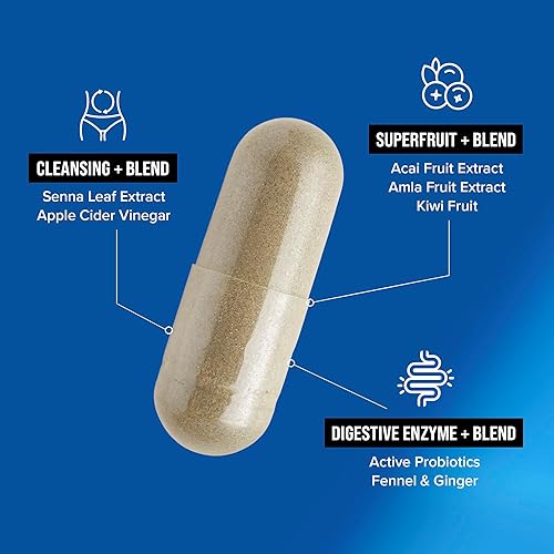 Miniatura 3 de Hydroxycut Hardcore Cleanse - 42 cápsulas - Restablecimiento corporal de 7 días para hombres y mujeres - Incluye extracto de hoja de sena y vinagre