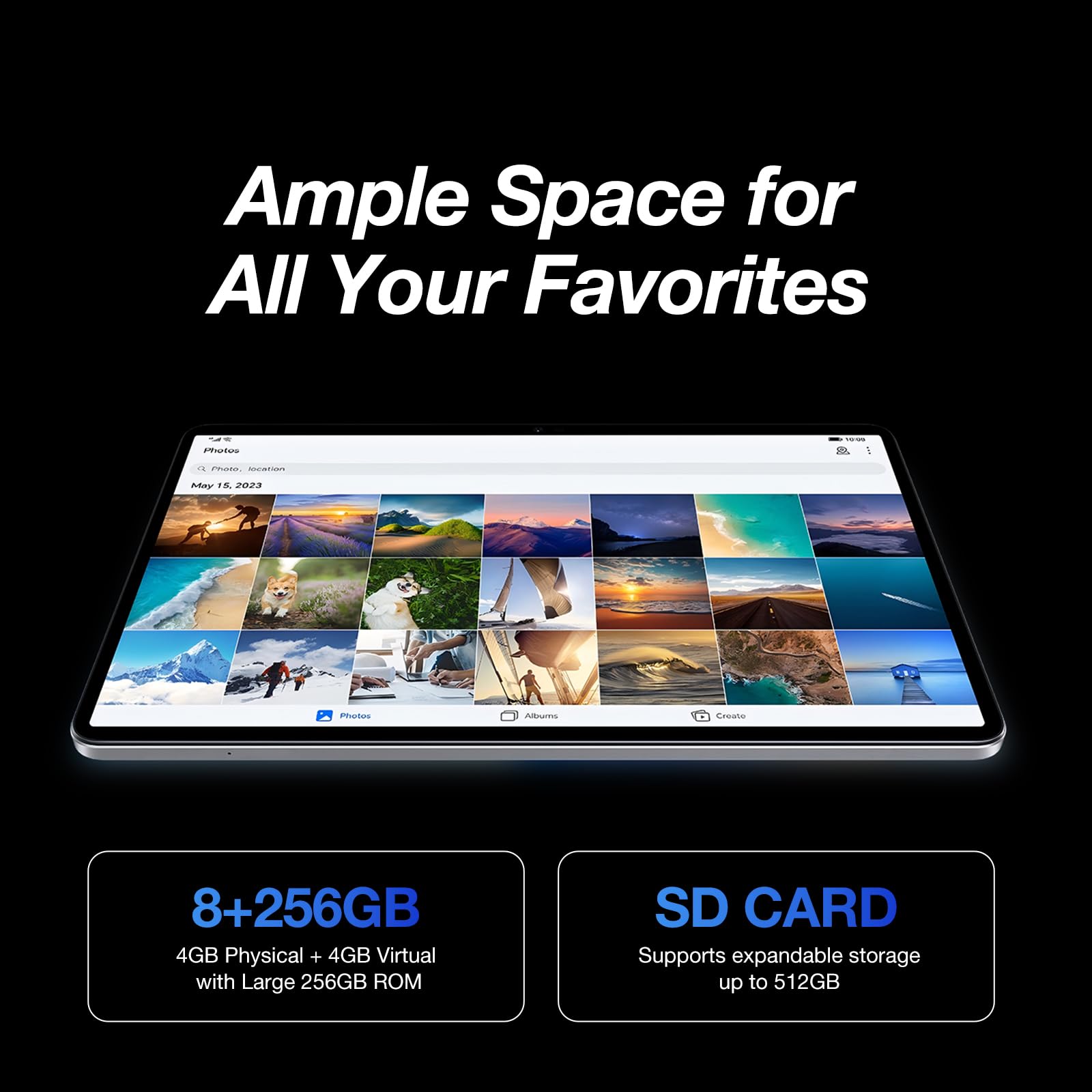 AGM Tablet 11-calowy Android 14, 4G LTE Dual SIM, procesor MTK G91, 8 GB RAM 256 GB ROM 512 GB TF, ekran dotykowy FHD IPS, Widevine L1, dwuzakresowe WiFi/GPS/OTG, potrójny aparat, 8000 mAh, tablety z