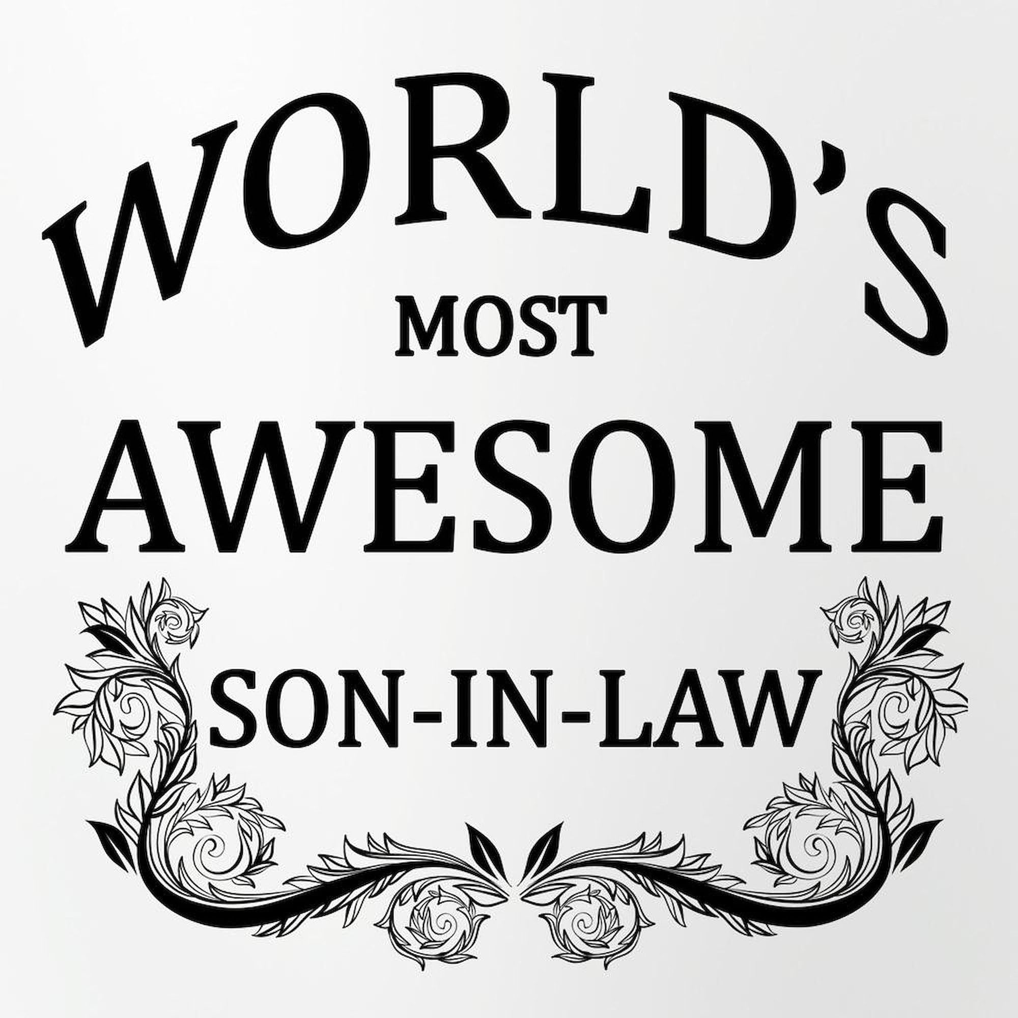 CafePress World's Most Awesome Son In Law Pint Glass, 16 oz. Drinking Glass