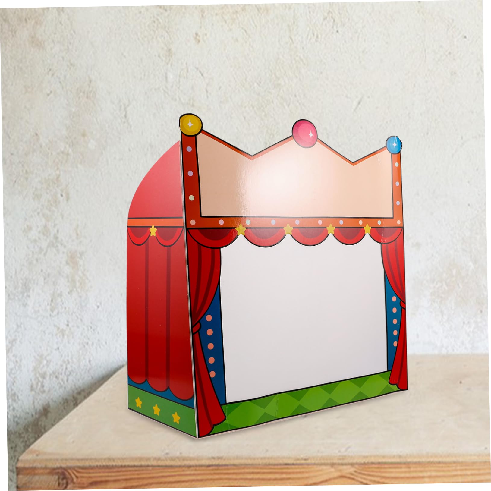 Vaguelly 1juego Teatro De Títeres Para Niño Niña Con Accesorios De Títeres De Sombra Escenario Portátil Para Cuentacuentos y Manualidades Creativas Juguetes Educativos Para