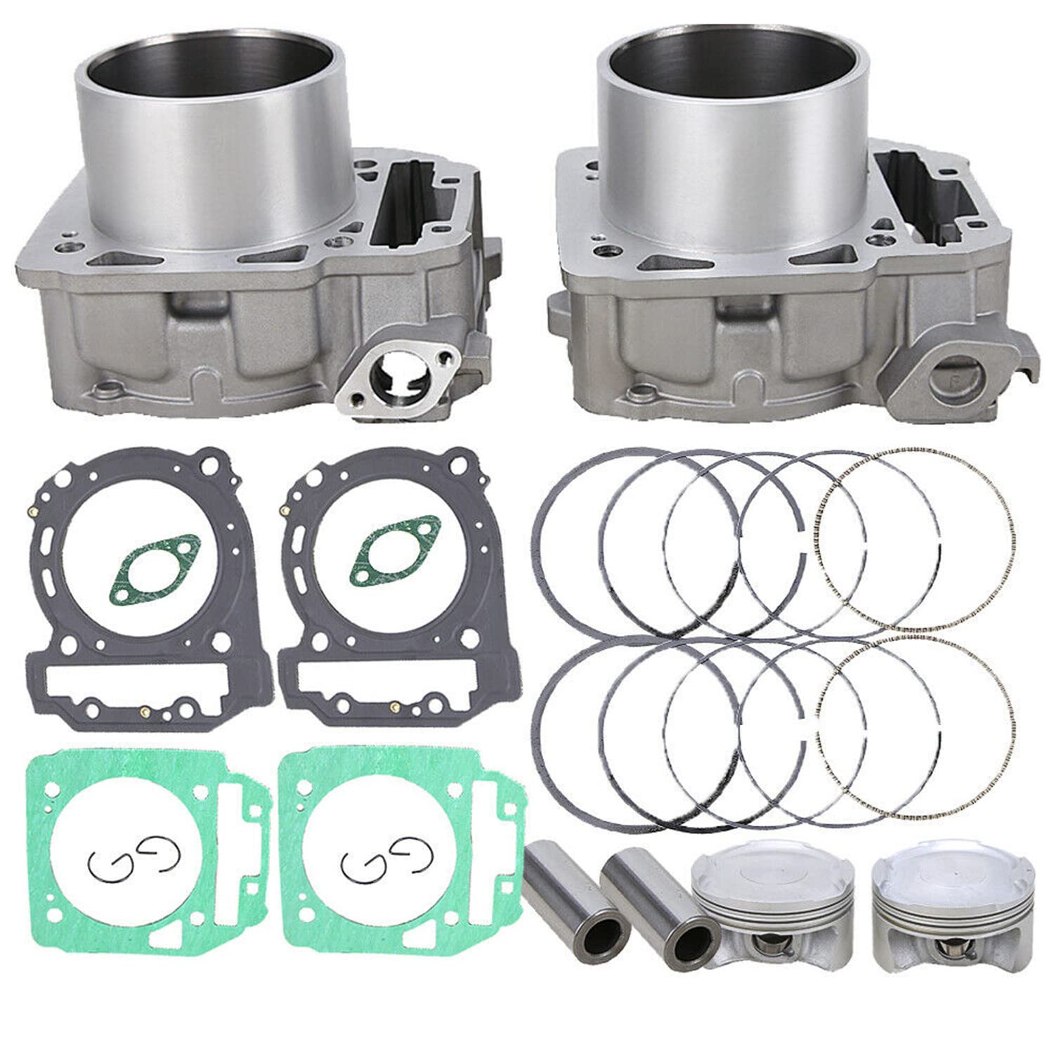 Cylinder Piston Gasket Top End Kit 91mm Compatible with Can-Am BRP Commander Maverick Outlander 1000 After-Market Parts