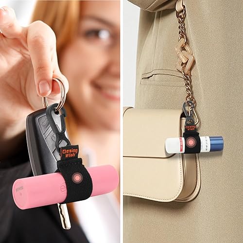 Miniatura 7 de Desing Wish 3 piezas de mini lápiz labial para llavero de manga elástica para bálsamos labialesbrillo labiallápices labiales, fundas para bálsamo