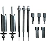 COKOLATIA Motorcycle Bearing Pullers 12 pcs Motorcycle Inner Bearing Removal Tool Kit Inner Bearing Extractor Kit 9-23mm(with Storage Box)