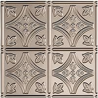 Vista 32 de FASÄDE Panel de techo adhesivo de vinilo decorativo de estilo/patrón tradicional 1 de 2 pies x 4 pies en fantasía de cobre (paquete de 5)