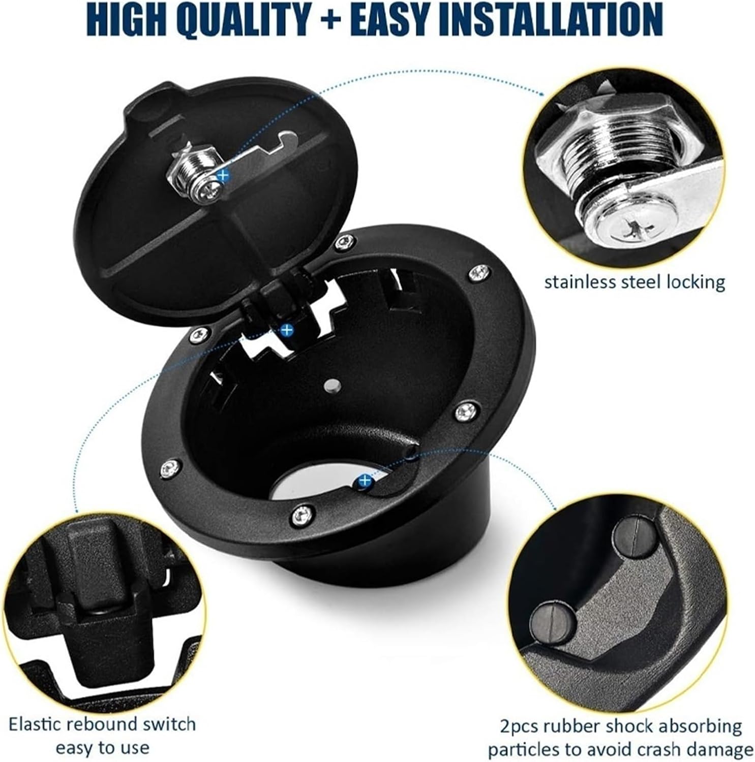 ブラックアルミ ABS 燃料フィラードアカバーガスタンクキャップジープラングラー JK 2006-2017 用カバーアクセサリーロッ