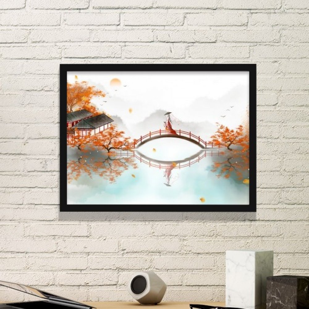 Peintures estampe style chinois Jincheng pour embellir un petit mur vide