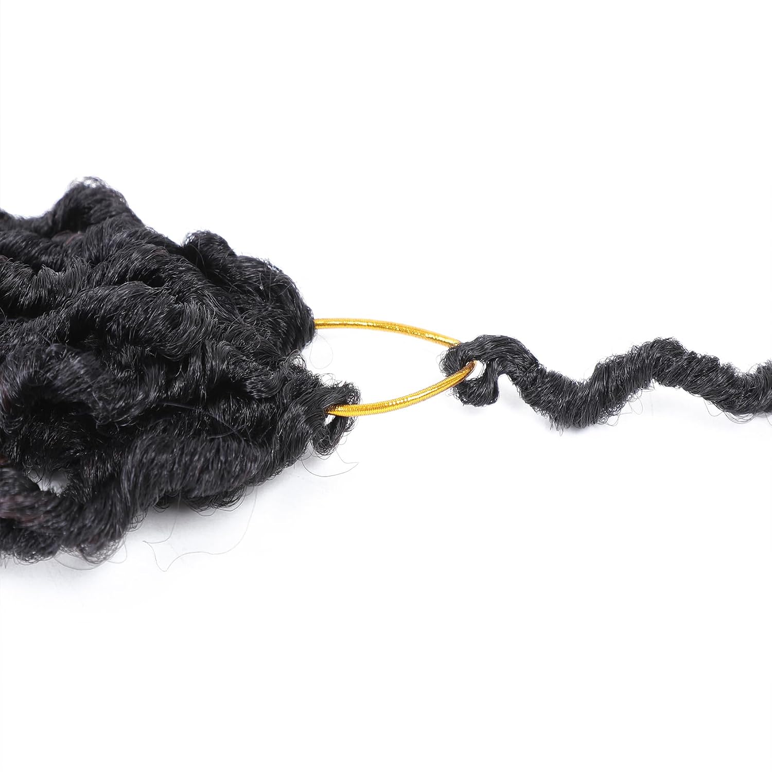 Karida Goddess Locs Crochet Hair 10 Inch, 8 Packs Faux Locs Crochet Hair For Black Women, Pre Looped Crochet Goddess Faux Locs With Curly Ends (10 Inch (Pack of 8), 1B/99j/530#)
